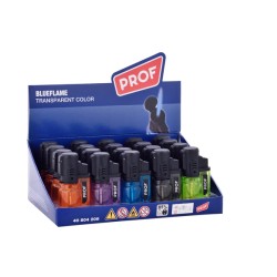 Αναπτήρας Prof Single Blue Flame Transparent Color